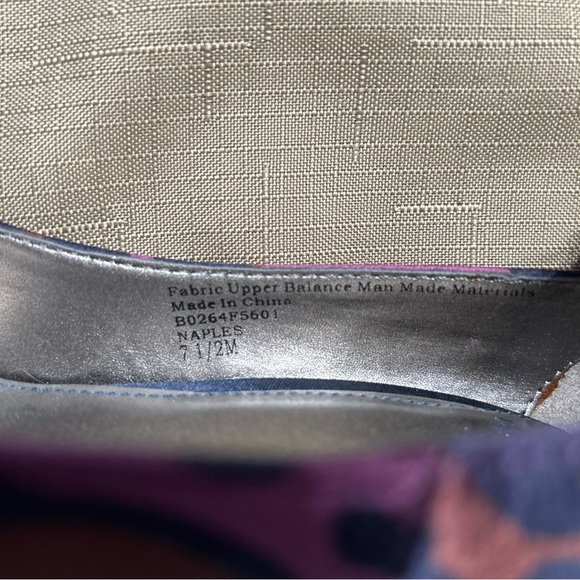 Purple Animal Print Platform Heels sz 7.5 - Picture 7 of 7